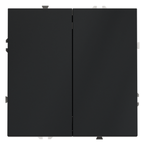 Выключатель двухклавишный встраиваемый Voltum S70 Графит VLS020107