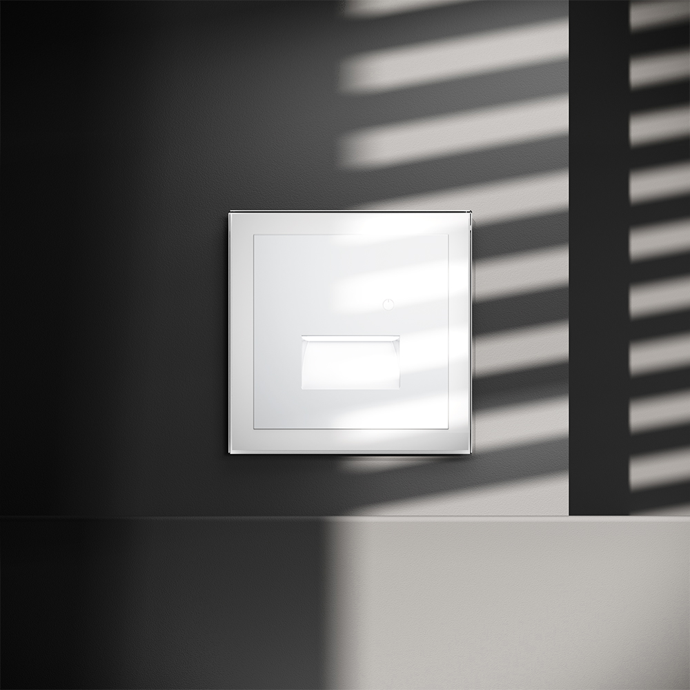 LED подсветка встраиваемая Voltum S70 с датчиком Белый Глянцевый VLS070701 — изображение 4