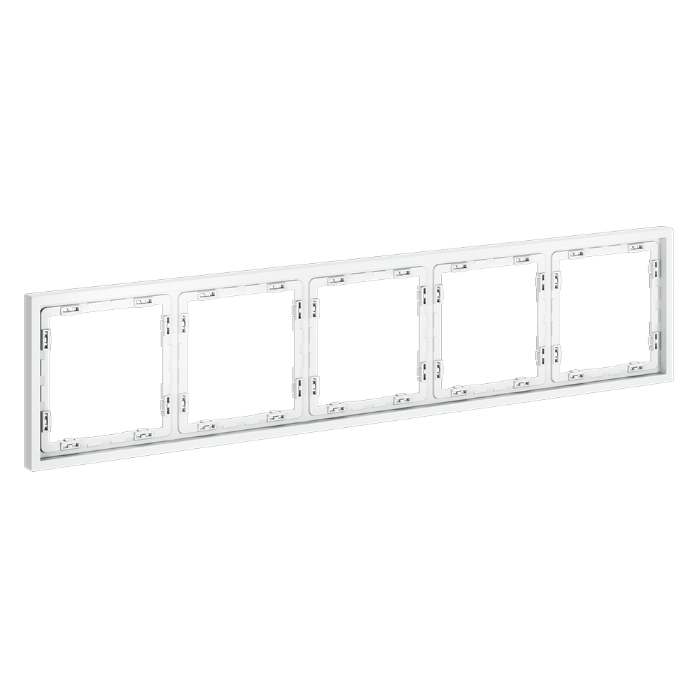 Рамка пластиковая Voltum S70 на 5 постов Белый матовый VLS100502 — изображение 2