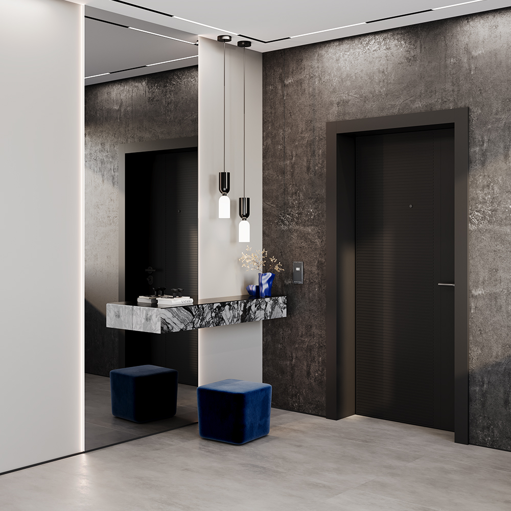 Рамка стеклянная Voltum S70 на 2 поста Графит глянцевый VLS110207 — изображение 4