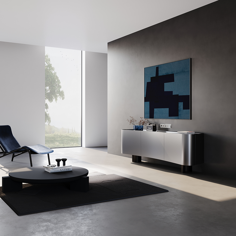 Рамка стеклянная Voltum S70 на 5 постов Шелк глянцевый VLS110504 — изображение 4