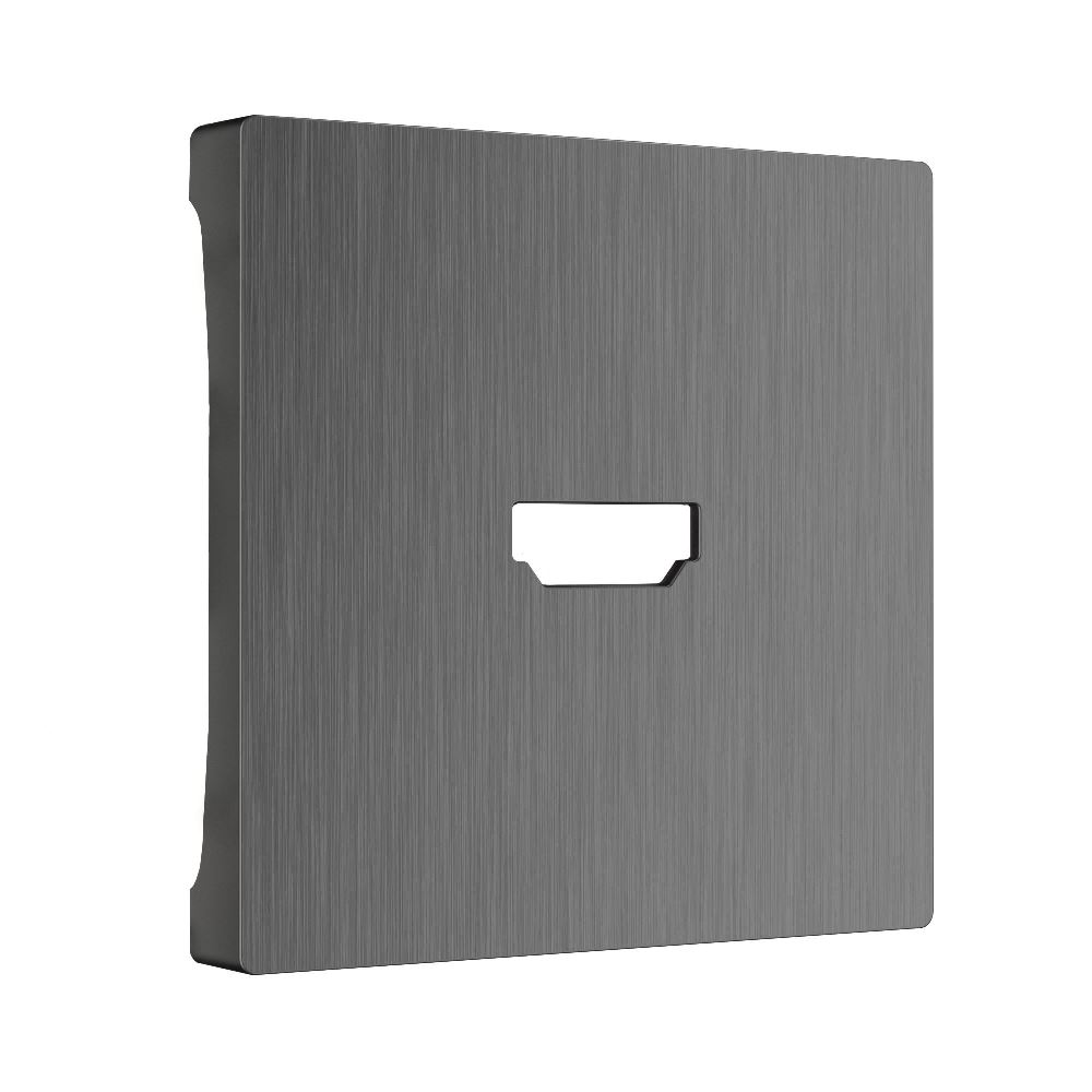 Накладка для розетки HDMI Werkel Графит рифленый W1196004